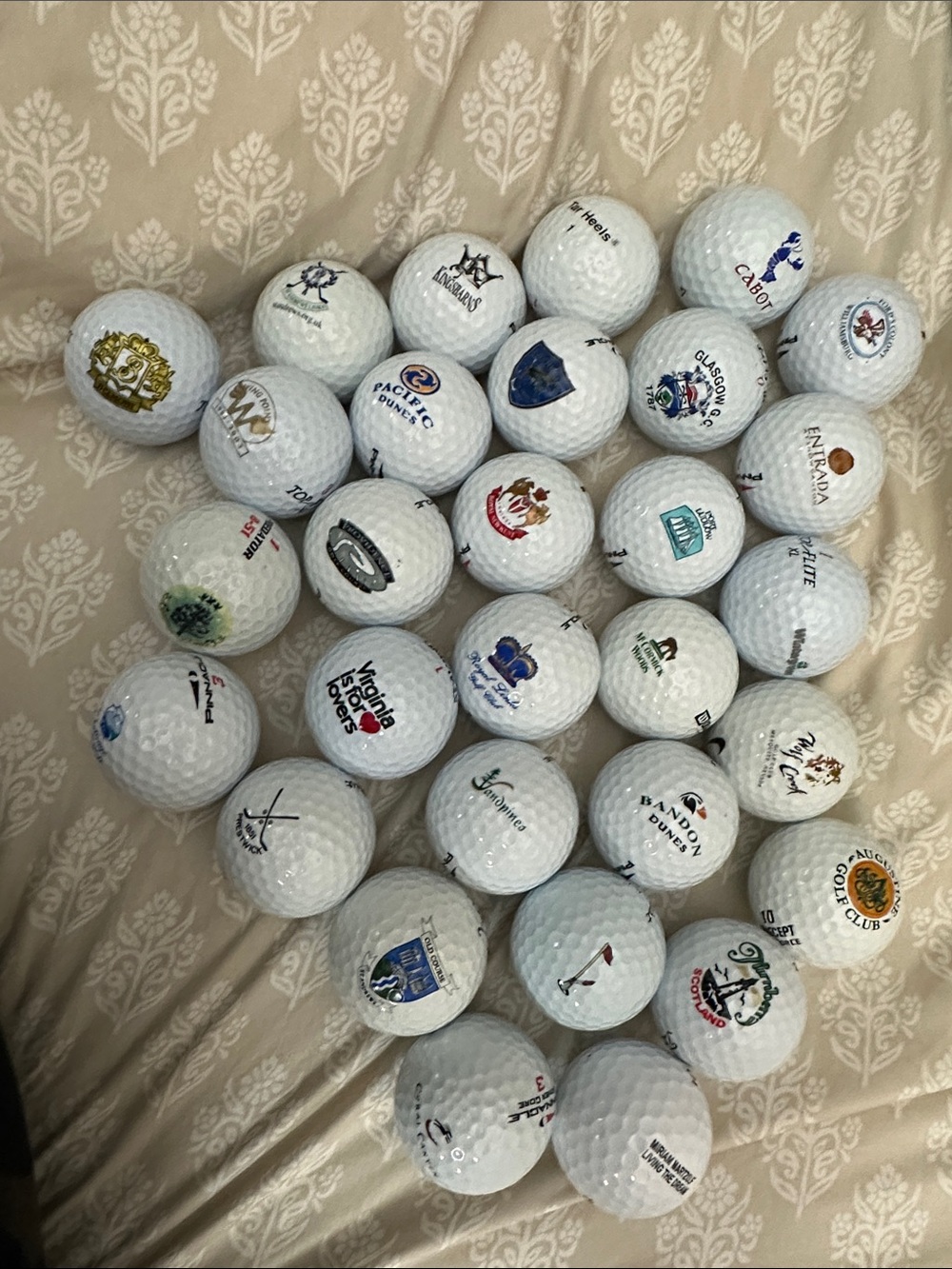 Golf Balls From Different Places